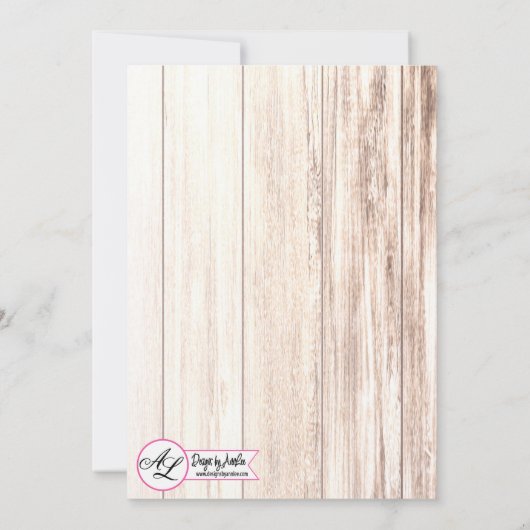 5x7ブーツカントリーウェスタンウエディ素朴ング招待状 招待状 (裏面)