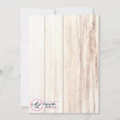 5x7ブーツカントリーウェスター素朴結婚式招待状 招待状 (裏面)