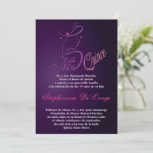 5x7プリンセスガールキンセアニェラ誕生日招待状 招待状 (スタンド正面)