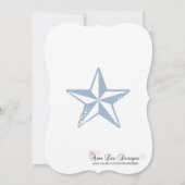 5x7ベビーシャワー招待状シーホース海ビーチ 招待状 (裏面)