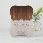 5x7ベビーシャワー招待状バーンウッドカントリールスティ 招待状 (スタンド正面)