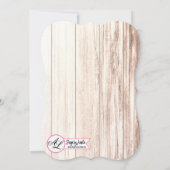 5x7ベビーシャワー招待状ブーツ田舎風 招待状 (裏面)