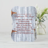 5x7ベビーシャワー招待状ホワイトウォッシュウッドバーンDo 招待状 (スタンド正面)