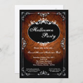 5x7ペンダントブローチハローウィンパーティ招待状 招待状 (正面/裏面)