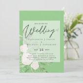 5x7ホワイトブーケスクリプトオーバーレイ結婚予算 (スタンド正面)