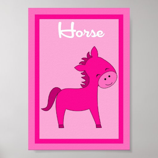 5X7ホースバーンヤードガールズウォールアート ポスター (正面)