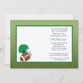 5x7ボーイスポーツ足ボールベビーシャワー招待状 セーブザデート (正面)