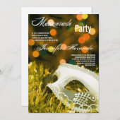 5x7マスカレードキンセアニェラ誕生日招待状 招待状 (正面/裏面)