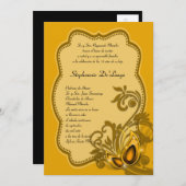 5x7マスカレードキンセアニェラ誕生日招待状 招待状 (正面/裏面)