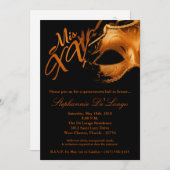 5x7マスカレードマスク15キンセアニェラボール招待状 招待状 (正面/裏面)