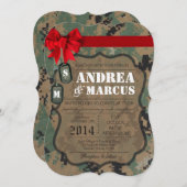 5x7マリンデジタル均一カム結婚式招待状 招待状 (正面/裏面)