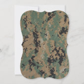 5x7マリンデジタル均一カム結婚式招待状 招待状 (裏面)