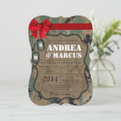 5x7マリンデジタル均一カム結婚式招待状 招待状 (スタンド正面)