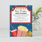 5x7ムービーパーティー招待状 招待状 (スタンド正面)