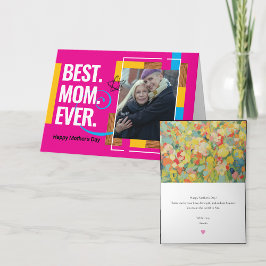 5x7モダンインチカスタムフォトマザーのデイカード カード