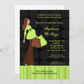 5x7モダンmomショッピングモダンベビーシャワー招待状 招待状 (正面/裏面)