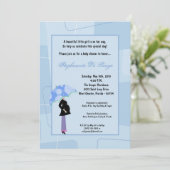 5x7モダンmomショッピングモダンベビーシャワー招待状 招待状 (スタンド正面)