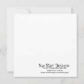 5x7ライオンポックドット赤ちゃんシャワー 招待状 (裏面)