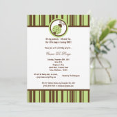 5x7ライトグリーンレディーバグ誕生日パーティー招待状 招待状 (スタンド正面)