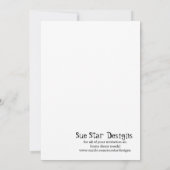 5x7ライトグリーンレディーバグ誕生日パーティー招待状 招待状 (裏面)