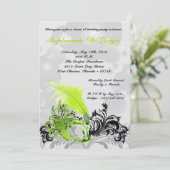 5x7ライムマスカレードSweet 16誕生日招待状 招待状 (スタンド正面)