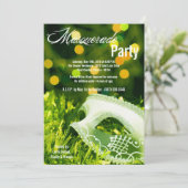 5x7ライムマスカレードSweet 16誕生日招待状 招待状 (スタンド正面)