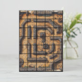 5x7ラビリンス紙グリッドマップ 招待状 (スタンド正面)