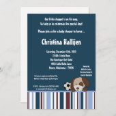 5x7リルレグススポーツボールベビーシャワー招待状 招待状 (正面/裏面)