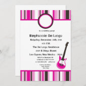 5x7ロッカーガール招待状 招待状 (正面/裏面)