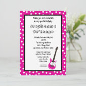 5x7ロックスターの招待状 招待状 (スタンド正面)