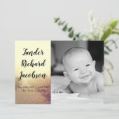 5x7写真の誕生発表陸軍サンライズ経路 案内状 (スタンド正面)