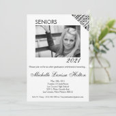 5x7写真卒業パーティー招待状ボホバッファロー 招待状 (スタンド正面)