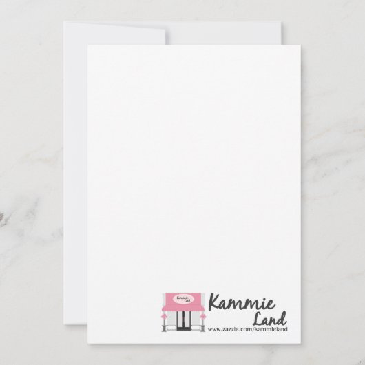 5x7冬すてき雪だるまクリスマス招待状 招待状 (裏面)