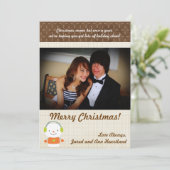 5x7冬雪だるま冬の雪招待状 招待状 (スタンド正面)