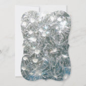 5x7割氷冬雪氷結婚式招待状 招待状 (裏面)