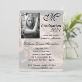 5x7卒業パーツ招待状CowboyブーツバーンW 招待状 (スタンド正面)