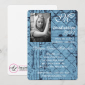 5x7卒業部品招待状素朴TinパネルCe 招待状 (正面/裏面)