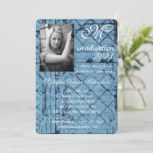 5x7卒業部品招待状素朴TinパネルCe 招待状 (スタンド正面)