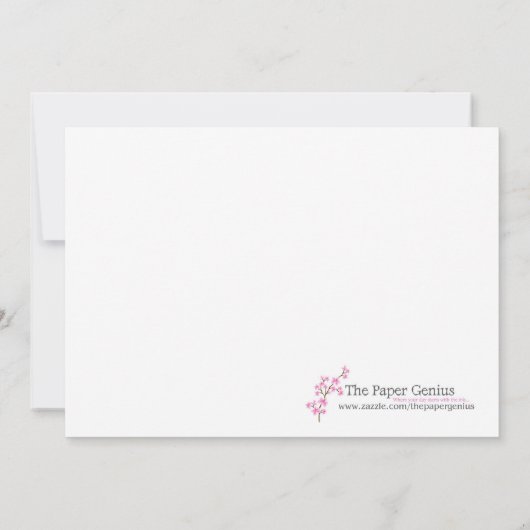 5x7小さいBoは招待状子供部屋のベビーシャワーののぞきます 招待状 (裏面)