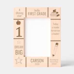 5x7小学1年生フォトカスタム レーザー彫刻フレーム