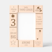 5x7小学3年生フォトカスタム レーザー彫刻フレーム (正面)