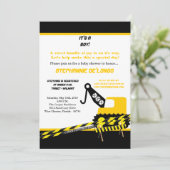 5x7建築の男の子のシャワーの招待状 招待状 (スタンド正面)