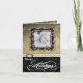 5x7折りパーソナライズされた畳みフォトクリスマスカード シーズンカード (正面)