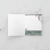 5x7折りパーソナライズされた畳みフォトクリスマスカード シーズンカード (内部)