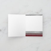 5x7折りパーソナライズされた畳みフォトクリスマスカード シーズンカード (内部)