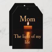 5x7招待状ブラケット（母親用） 招待状 (正面/裏面)