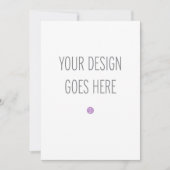 5x7招待状印刷(ポートレート) 招待状 (正面)