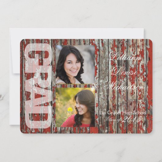 5x7旧レッドバーンウッド天気予報 案内状 (正面)