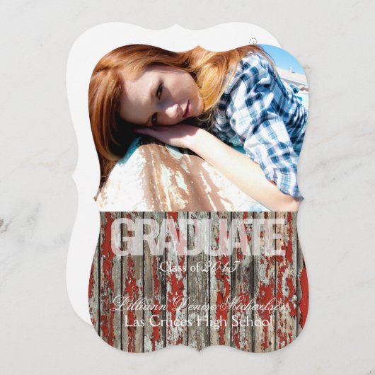 5x7旧レッドバーンウッド天気予報 案内状 (正面/裏面)