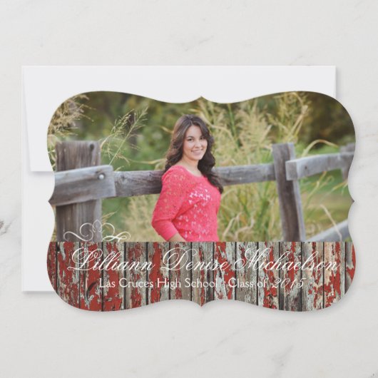 5x7旧レッドバーンウッド天気予報 案内状 (正面)